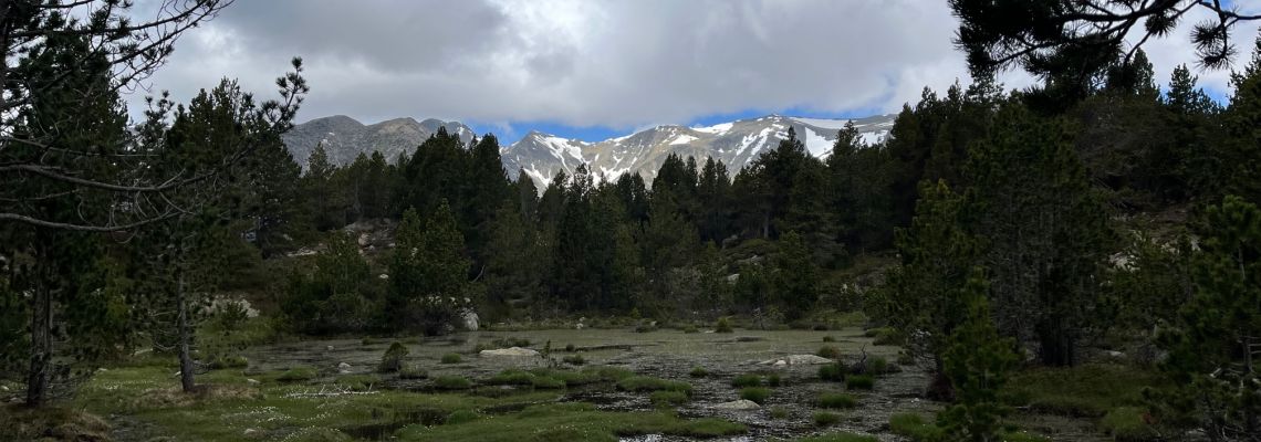 Berg, meer dreigende lucht-1140